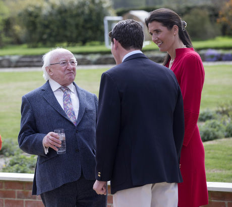 President of Ireland Michael Higgins visits Park House Stables, Kingsclere, Berkshire, Britain - 10 Apr 2014