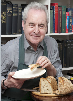 Irish Novelist John Banville With His Home Made Bread In Dublin.