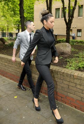 Tulisa Contostavlos in court charged with drugs offences, Southwark Crown Court, London, Britain - 22 Apr 2014