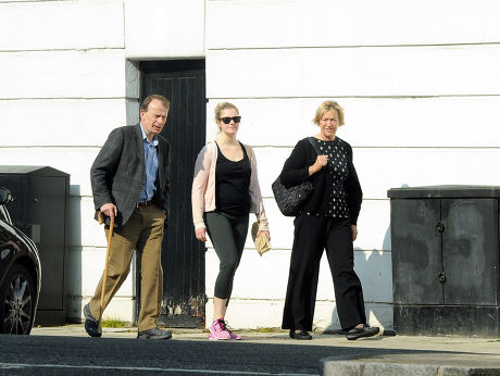 Andrew Marr and family out and about, London, Britain - 21 Apr 2014