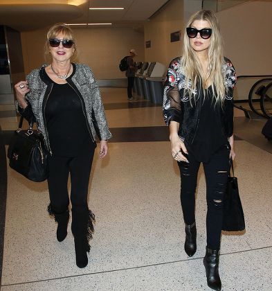 Fergie arrives at the Los Angeles International Airport, America - 24 Apr 2014