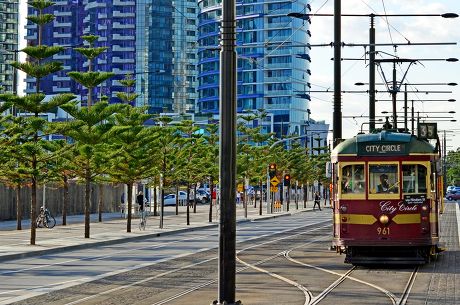 W Class Tram City Circle Service Editorial Stock Photo - Stock Image ...