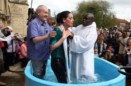 Outdoor Easter Baptisms, York Minster, York, Britain - 19 Apr 2014