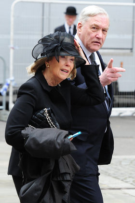 Guests Arrive At The North Entrance Of St Pauls Cathedral In The City Of London For Baroness Thatchers Funeral. London Uk 17/04/2013 Pictured Conrad Black.