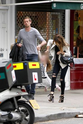 Abbey Clancy and Peter Crouch out and about in London, Britain - 07 May 2014