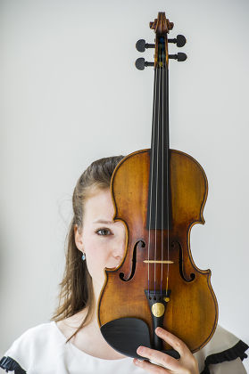 Kreutzer Stradivarius violin sale preview at Christie's, London, Britain - 09 May 2014