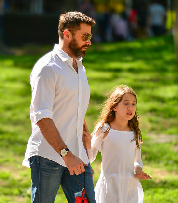 Hugh Jackman and family out and about, New York, America - 11 May 2014