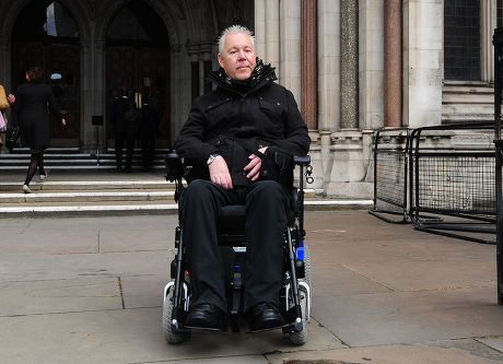 Paul Lamb At The High Court. The Case Of Two Men Who Are Fighting For The Right To Die Comes To The High Court. Paul Lamb And An Anonymous Other Known As 'martin' Are Using The Same Lawyer As That Of Tony Nicklinson Who Also Faught For The Right To