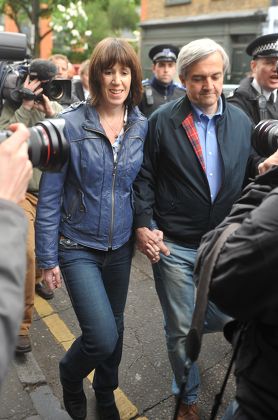 Disgraced Former Mp Chris Huhne Returns To His Central London Home With His Partner Carina Trimingham Hours After His Early Release From Prison.