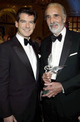 Pierce Brosnan Christopher Lee Editorial Stock Photo - Stock Image