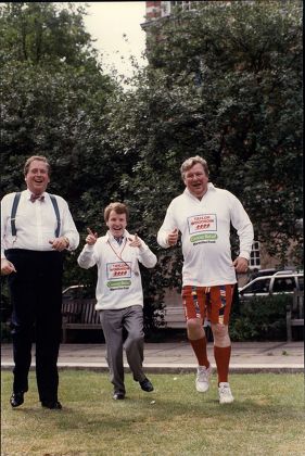 Lords V Commons Tug Of War For Charity. 4th Lord Moynihan ( Colin Moynihan ) [centre] With Lord Hesketh (l) And Lord Zouche (r).