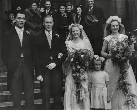 Wedding Footballer Willie Waddell Elizabeth Barlow Editorial Stock ...