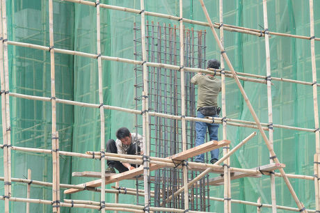 Chinese Builder Builds Sky Scraper Building Editorial Stock Photo ...