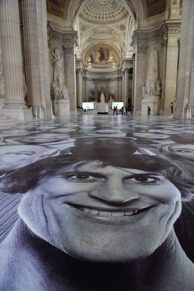Street artist JR art installation at Pantheon, Paris, France - 03 Jun 2014