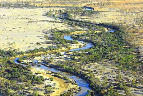 Tight Meanders Warburton River Kalamurina Station Editorial Stock Photo ...