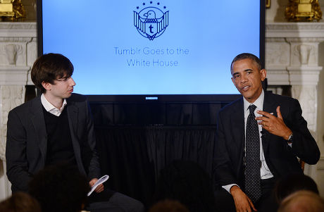 Barack Obama hosts live Tumblr Q&A about student debt, Washington DC, America - 10 Jun 2014