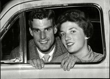 Tennis Player Tony Pickard And Fiancee Janet Sisson. (now His Wife).