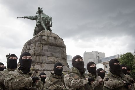 Member Azov Battalion Swears Oath Front Editorial Stock Photo - Stock ...