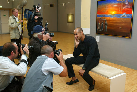 'The Desert is Not Silent' Art Exhibition by Saif Al-Islam Gaddafi, London, Britain - 23 Jul 2002