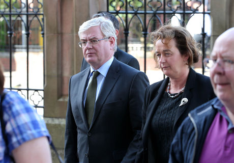 Funeral of Gerry Conlon, Belfast, Northern Ireland - 28 Jun 2014