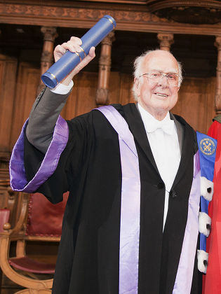Nobel Prize Laureates Peter Higgs and Francois Englert Receive Honorary Degrees From Edinburgh Univesrity, Scotland - 29 Jun 2014
