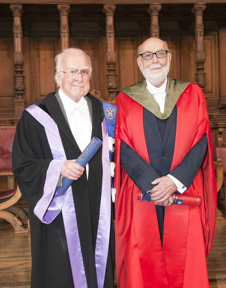 Nobel Prize Laureates Peter Higgs and Francois Englert Receive Honorary Degrees From Edinburgh Univesrity, Scotland - 29 Jun 2014