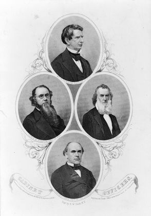 President Abraham Lincolns Cabinet 1828 Editorial Stock Photo - Stock