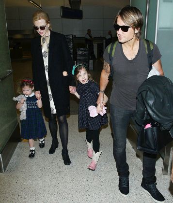 Keith Urban and Nicole Kidman at LAX airport, Los Angeles, America - 02 Jul 2014