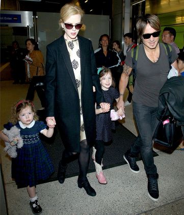 Keith Urban and Nicole Kidman at LAX airport, Los Angeles, America - 02 Jul 2014