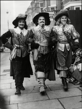Television Programme 'the Three Musketeers'. (l-r) Roger Delgado (athos) Paul Whitson-jones (porthos) And Paul Hansard (aramis).