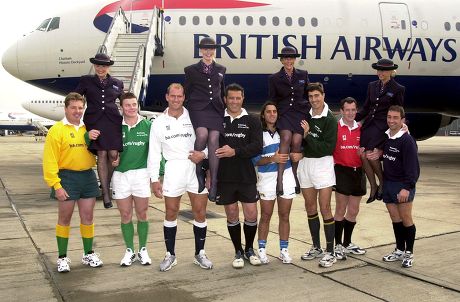 PHOTOCALL FOR RUGBY WORLD CUP 2003, HEATHROW AIRPORT, LONDON, BRITAIN - OCT 2002
