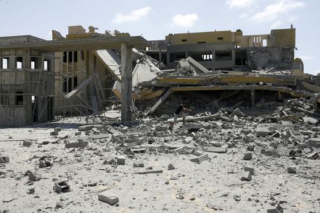 Rubble Destroyed Government Prison After Israeli Editorial Stock Photo ...