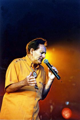 Lonnie Donegan performing at the Guildford Festival, Britain - 2002