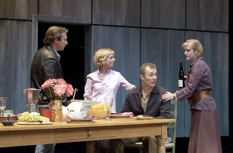 PLAY 'THE BENEFACTORS' AT THE ALBERY THEATRE, LONDON, BRITAIN - 21 JUN 2002