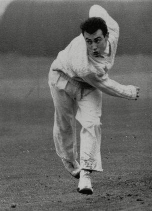 Painter And Decorator Dennis Trueman Who Is The Brother Of Cricketer Fred Trueman. In Action For The Maltby Miners Welfare 2nd Xi.