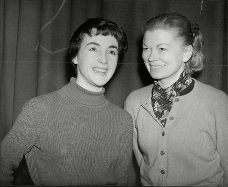 Actresses Petra Davies (left) And Helen Backlin Who Are Appearing In The Tv Play: Whiteoak Chronicles.