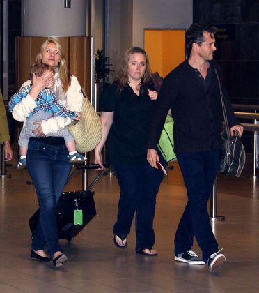 Claire Danes and Huch Dancy at Cape Town airport, South Africa - 22 Aug 2014