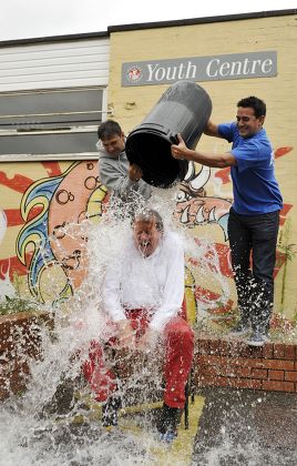 Bristol Mayor, George Ferguson, takes the ALS Ice Bucket Challenge, Bristol, Britain - 26 Aug 2014