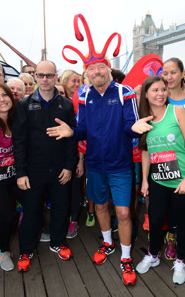 Virgin London Marathon fundraising photocall at The Tower Hotel, London, Britain - 17 Sep 2014