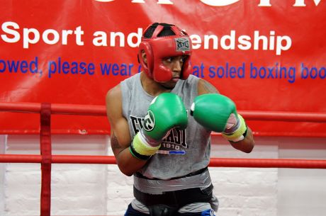 Ahmet Patterson training, Peacock Gym, Canning Town, London, Britain - 17 Sep 2014