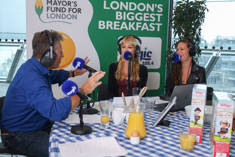 Mayor's Fund for London and Magic 105.4 live radio breakfast show to promote London's Biggest Breakfast, City Hall, London, Britain - 18 Sep 2014