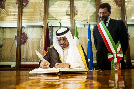 Kuwaiti Prime Minister Sheikh Jaber Mubarek Al-Hamed Al-Sabah visits Rome, Italy - 17 Sep 2014