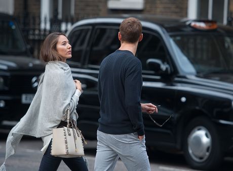 Jenson Button and Jessica Michibata out and about, London, Britain - 23 Sep 2014