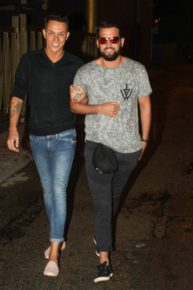 'The Only Way Is Essex' cast arrive for a night out at Es Paradis, Ibiza, Spain - 25 Sep 2014