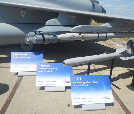 Eurofighter Typhoon Missile Weapon Systems Left Editorial Stock Photo ...