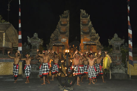 Kecak Dance Padang Tegal Ubud Bali Editorial Stock Photo - Stock Image ...