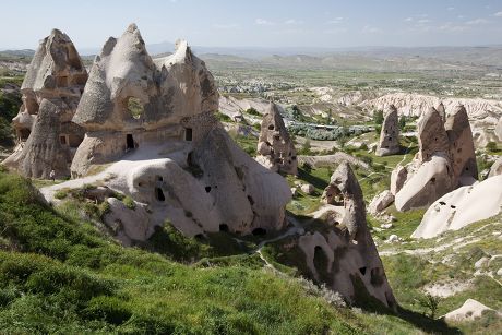 Village Cave Dwellings Uchisar Cappadocia Turkey Editorial Stock Photo Stock Image Shutterstock