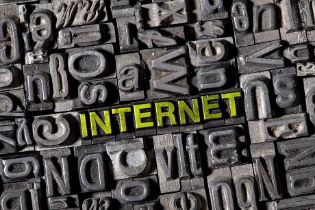 Old Lead Letters Spelling Word Internet Editorial Stock Photo - Stock ...