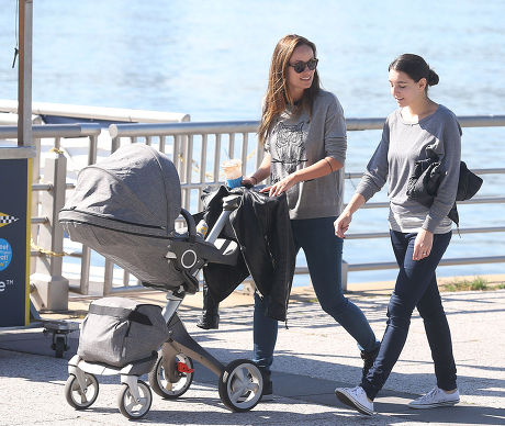 Olivia Wilde and baby Otis Alexander Sudeikis out and about, New York, America - 03 Oct 2014