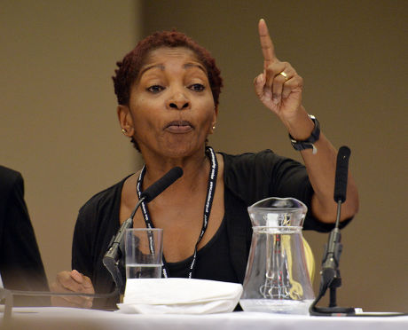 Author Bonnie Greer Speaks At The Labour Party International Womens Conference At The Hilton Hotel Brighton - Labour Party Annual Conference At The Brighton Centre East Sussex. Pic Bruce Adams / Copy Lobby - 21.9.13.
